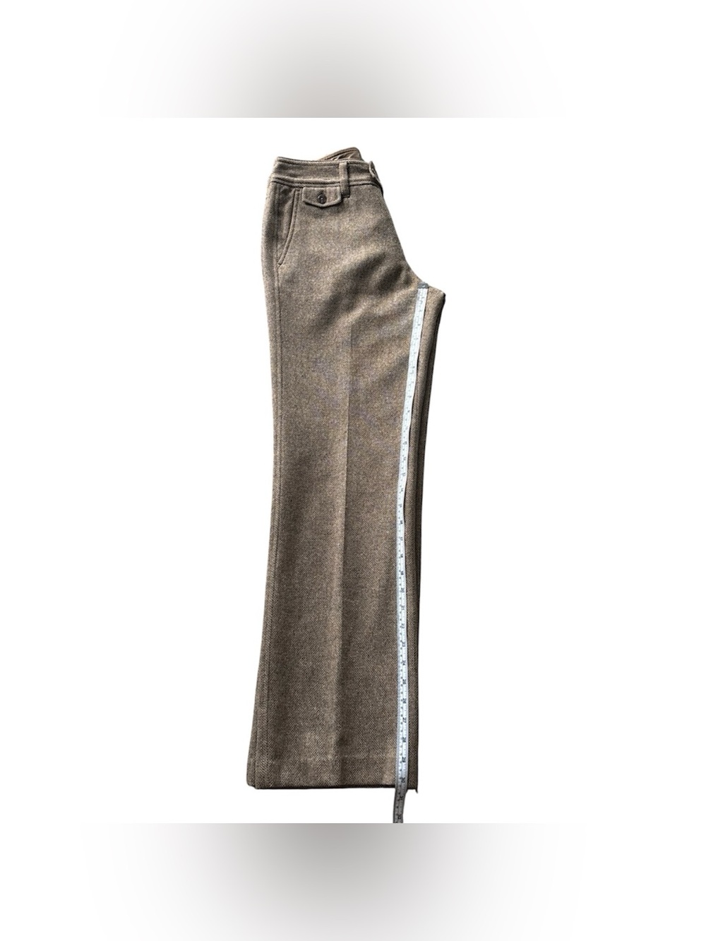 Eddie Bauer Wool Blend Dress Pants Size 4 Brown Career Office Stretch - Picture 8 of 9
